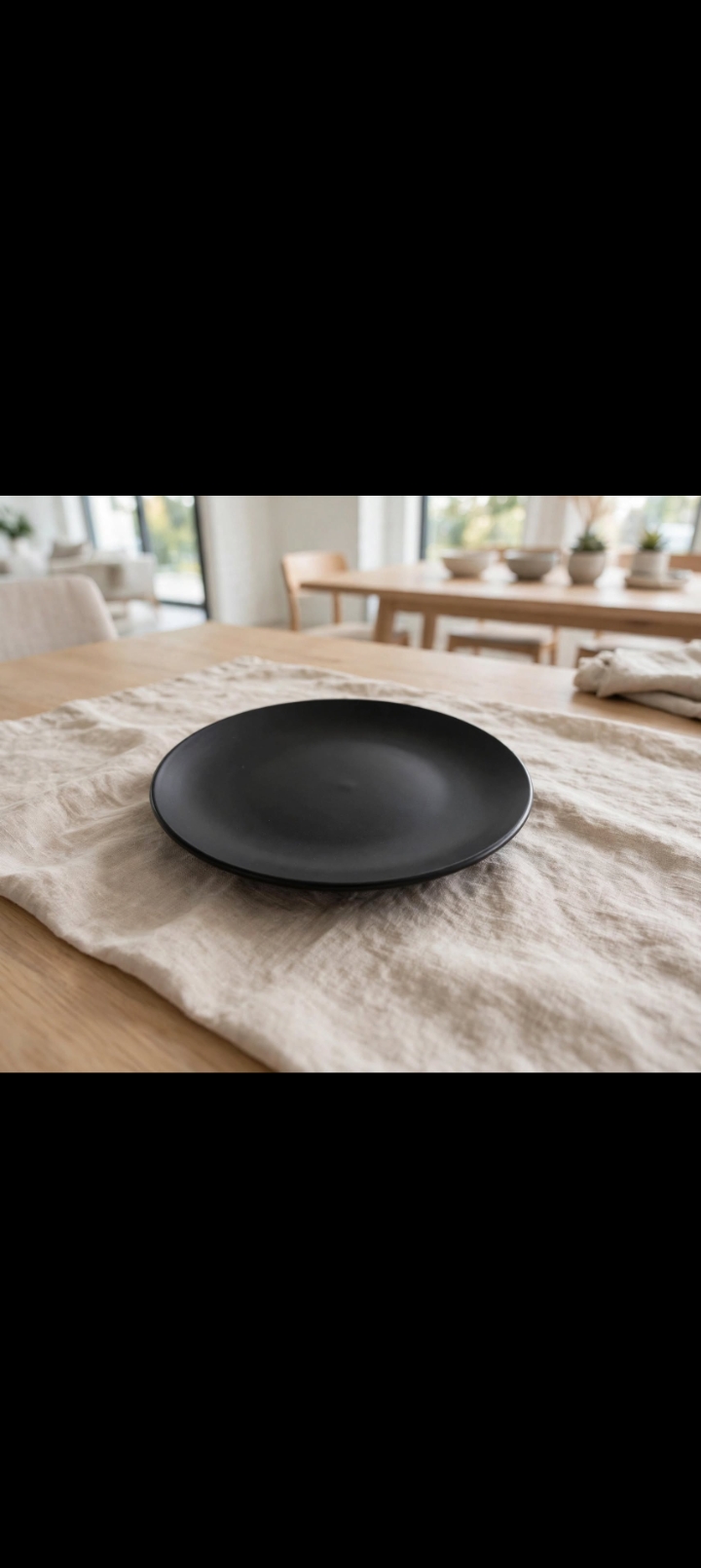 PLATO  NEGRO PEQUE�O S423-59133 - RD$60.00