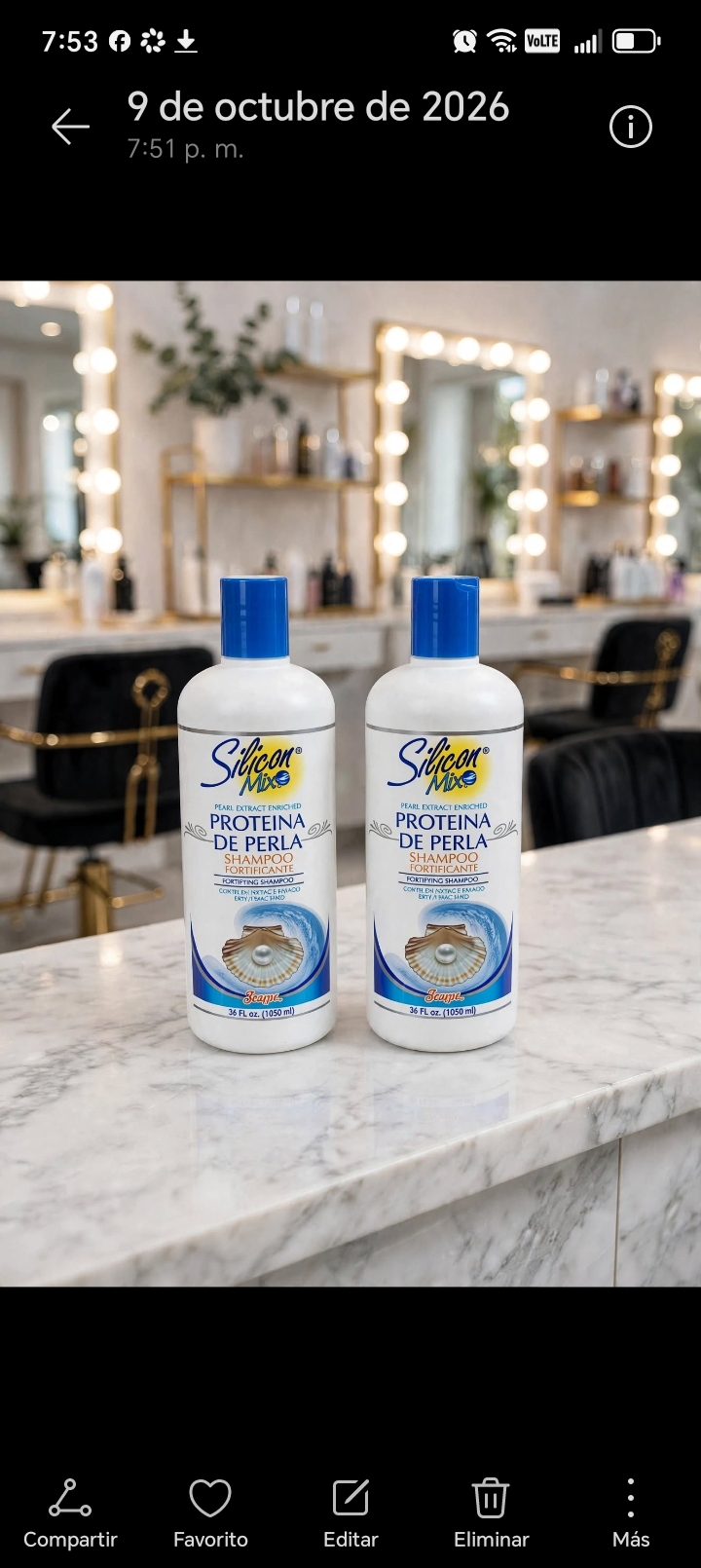 SHAMPOO PROTEINAS PERLAS 36 OZ - RD$315.00